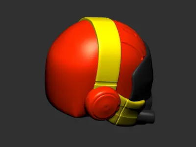 helmet high poly sculpt 3d printable ver 7 3D model 3D model 92