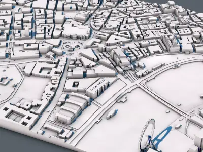 Part of London City United Kingdom 3D print model