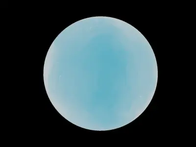 HDRI Panoramic Sky - 360 - painted clouds Low-poly 3D model