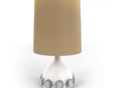 Flower Table Lamp 3D model
