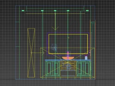 guest bathroom Free 3D model