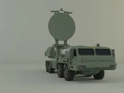 Krasukha 4 electronic warfare 3D model
