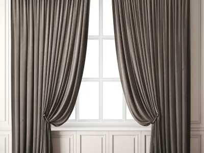 Curtain 78 3D model purchase