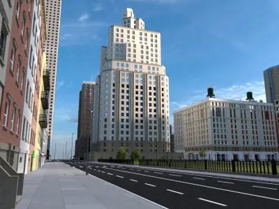 The City with 3D model