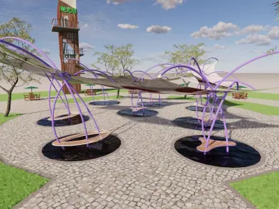 Tensile Structures Collection -A7 3D model