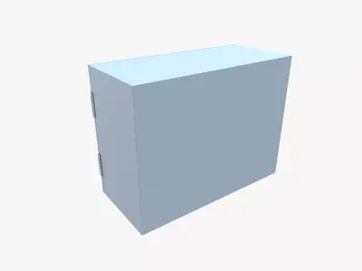 Key storage box Low-poly 3D model