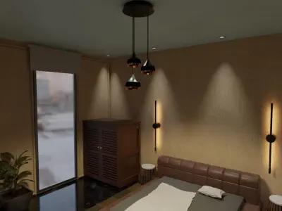 Master bedroom 3D model
