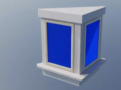 Triangular Bay Window 3D model
