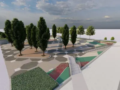 City park-Park-landscape 3D model shop