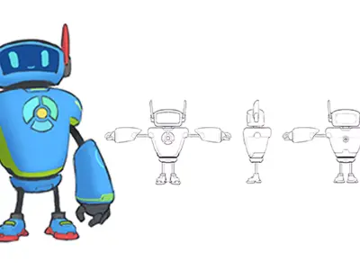 Robot 004 3D model