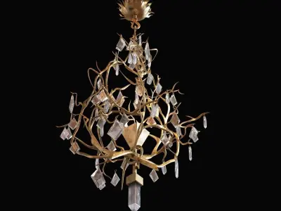 ralph pucci straeten lustre givre 3D model