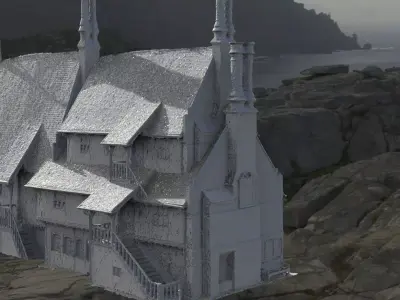 Village house horror 1 3D model