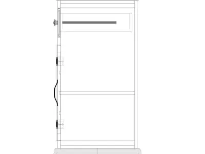 tv stand Low-poly 3D model