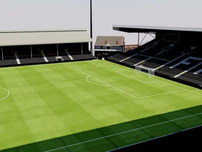 Craven Cottage - Fulham London 3D model