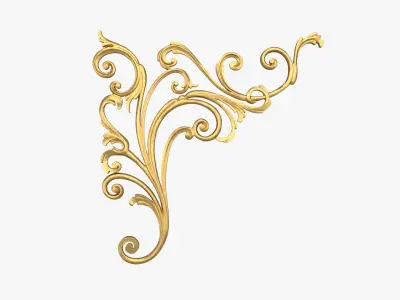 Acanthus Onlay Collection33 3D Model Pack