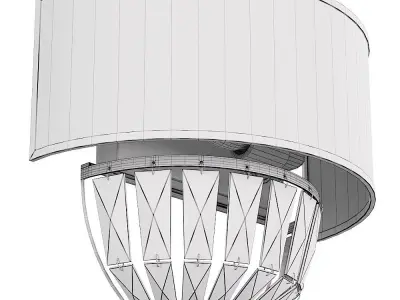 Maytoni Pantheon H021WL-02CH sconce 3D model