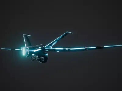 Tron Legacy Light Jet 3D model