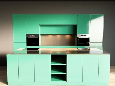 63-Kitchen3 glossy 6 3D model