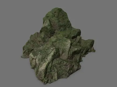 Rock Set Low-poly 3D model 14