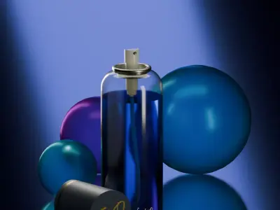 Product shot template Low-poly 3D model