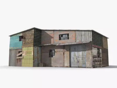 Slum x15 Low-poly 3D model purchase