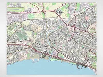 Cityscape Kouba Algeria 3D model