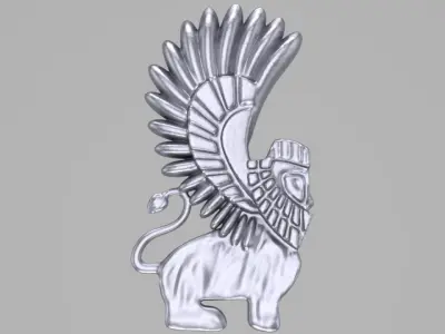 Assyrian door guard simple version 3D print model