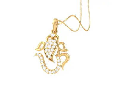 Spiritual Ganesha Pendant 3D print model