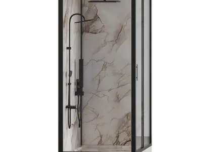 Shower cabin 07 3D model