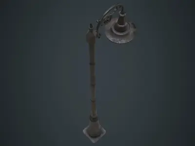 Street Light 4B Low-poly 3D model