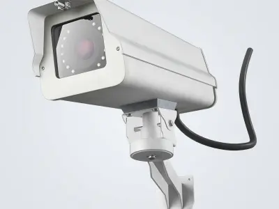 Security Camera Low-poly 3D model