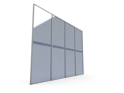 Interior Glass SHC Quick Office Low-poly 3D model