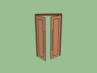 Doors wooden door 3D model