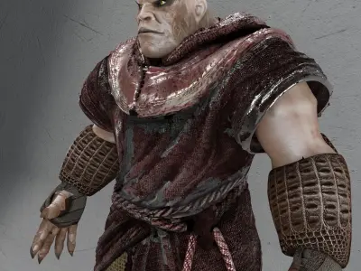 DoomBringer V2 Low-poly 3D model