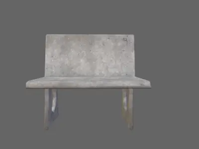 Bench 01 Low-poly 3D model purchase
