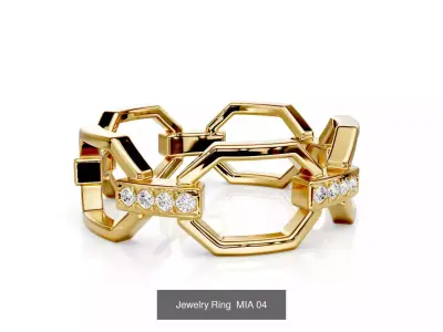 16 Ring Mia Collection 3D Model Pack