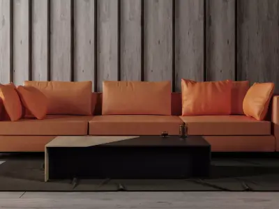 Sofa Set - Home Furniture 09 3D model