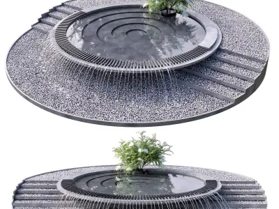 WATERFALL FOUNTAIN CASCADE  NO23 A 3D model