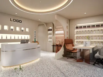 Beauty Salon Low-poly 3D model