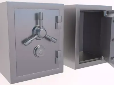 Money and Gold and Safe Collection 3D model