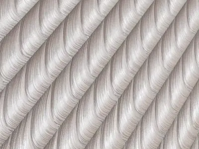 Silver Metal Stainless Steel Cable PBR Seamless Texture