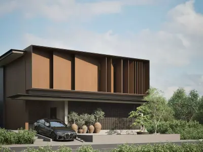 Modern House Design - Kakushin House 3D model