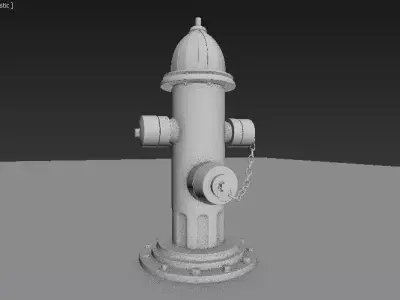 Hydrant Water Pipe Low-poly 3D model