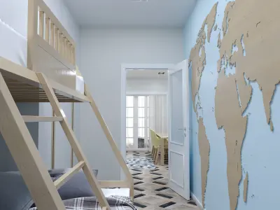 Hostel Apartment 3D model