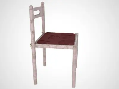 Ruined Chair 3D model
