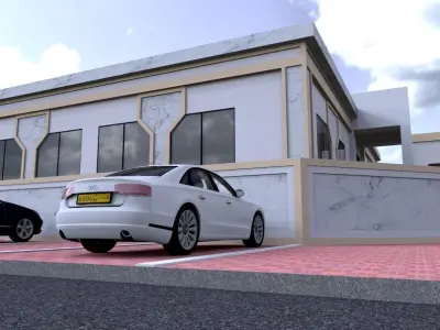 Public Building Design Project A85 DWG SketchUp 3D model