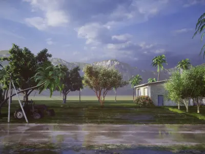 Kerala village 3D model