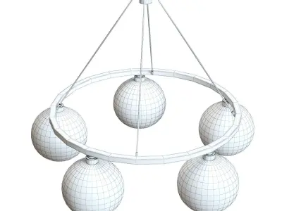 Solitaire Chandelier - Crate and Barrel  3D model
