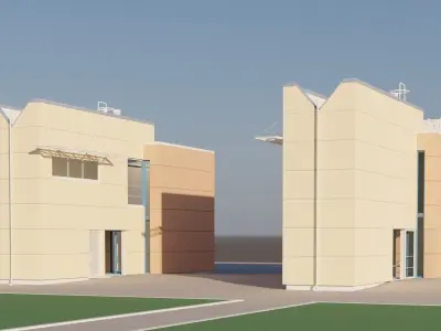 Nordic building  Free 3D model