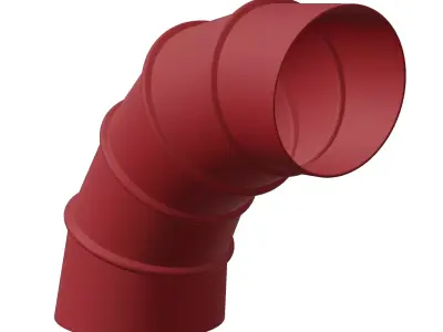 Plastic Elbow Air Duct Toy 3D model